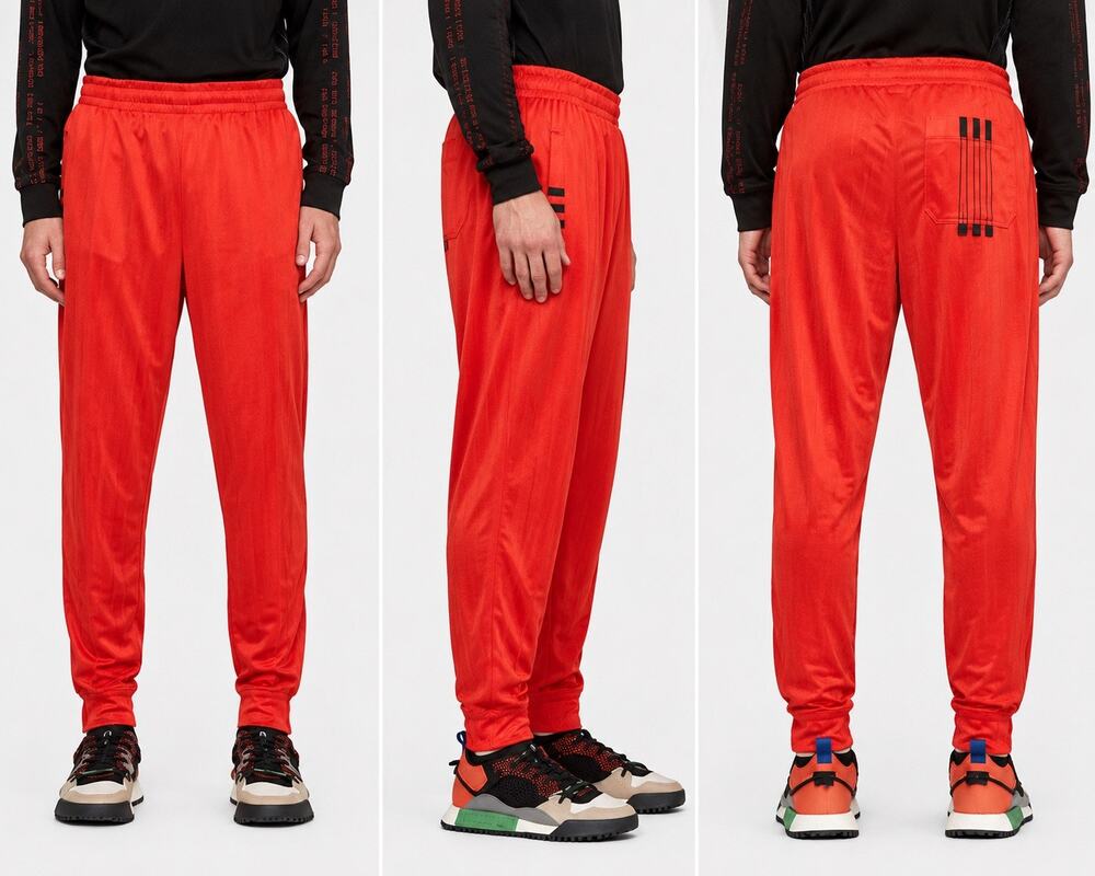 adidas Originals x Alexander Wang Core Red Technical Jersey Track Pants XL NWT